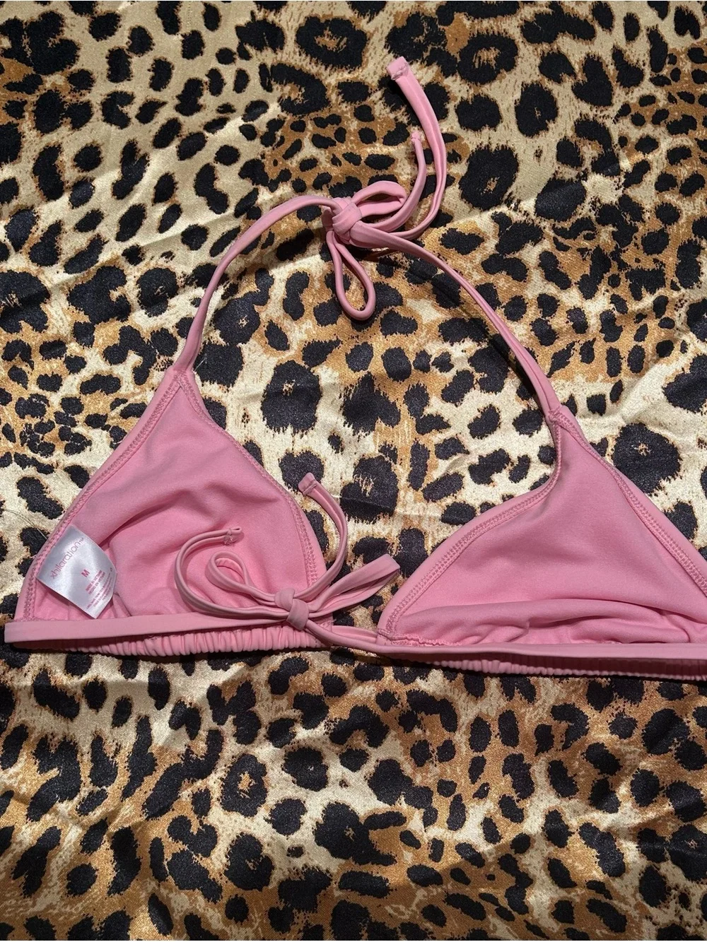 NWT Xhilaration Light Pink Triangle Bikini Top *see description*